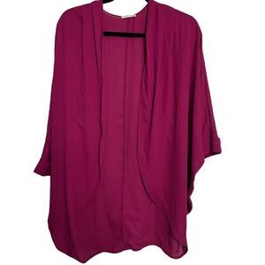 Soprano Open Front Kimono Hot Pink Fuchsia Medium
